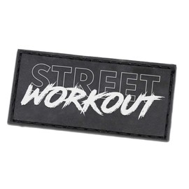 GORNATION® Velcro Patches for Athletes, Calisthenics & Street Workout | PVC Patch for Fitness & Sports | Accessory for Backpack & Weight Vest (Street Workout)