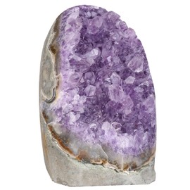 dssmboom Natural Amethyst Crystal Cluster Sample for Meditation Chakra Balancing, Irregular Coarse Stone Geode Quartz Home Decoration for Wealth & Happiness, 400-500 g