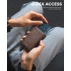 VULKIT VULKIT Card Holder Wallet with Coin Pocket Magnetic Closure
