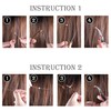 Allazone Micro Ring Set 2500 Pieces Micro Rings for Extensions,