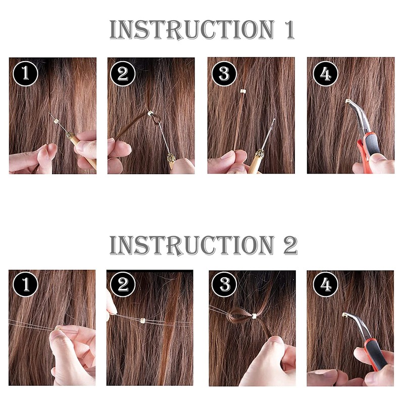 Allazone Micro Ring Set 2500 Pieces Micro Rings for Extensions,