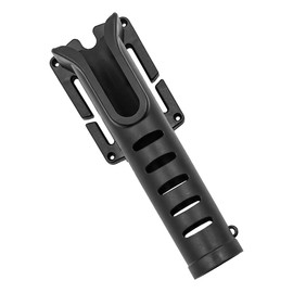 ANCLLO 2 Pieces Fishing Rod Holster Fishing Rod Waist Holder for Outdoor Fishing Rod Insertion Device - Black