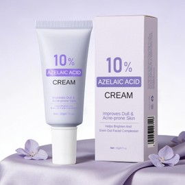 10% Azelaic Acid Cream, Brightening & Soothing Face Moisturizer with Niacinamide, Hydrating Lightweight Formula for Acne-Prone, Dull Skin, Daily Skincare，0.71 Oz (1Pcs)