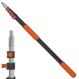 LAANPOLE Telescoping Pole, 5-20FT Aluminum Extension Pole(26FT Reach), Multi-Purpose Paint Roller for Painting, Dusting and Cleaning