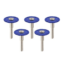 SHDIATOOL Diamond Cutting Disc Saw Blades with 5pcs 6MM Round Shank 30MM Cut Off Wheel Metal Cutter for Steel Tube Iron Rebar Abrasive Wheel 5pcs