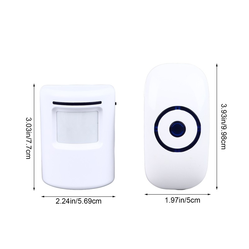 Infrared Sensor Door Bell with 2 Transmitter 1 Receiver Split