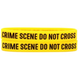 SayitBands Two (2) of Crime Scene Do Not Cross Bracelets