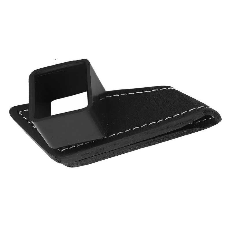 Magnetic Billiard Chalk Holder Aluminium Alloy Black with Leather Belt