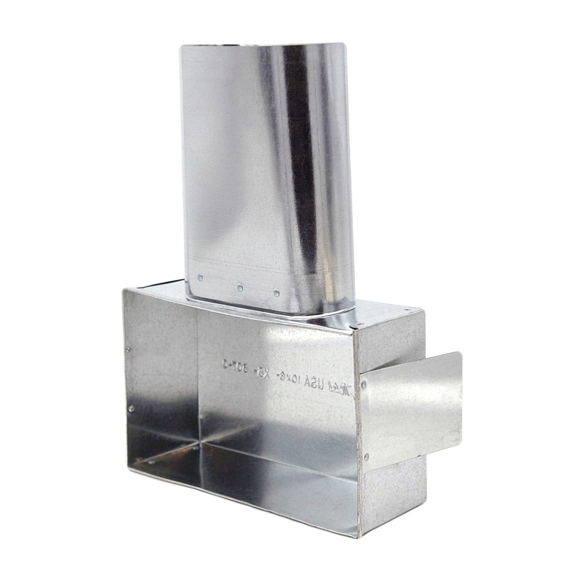 HVAC Premium Double Oval Stack Head 7" Throat Duct Fitting