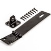 Black Safety Hasp & Staple - 150mm/6" - Heavy Duty