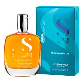Alfaparf Curls Multi/Benefit Oil - Aceite Cabello Rizado Nutritivo Para Hidratar 100ml
