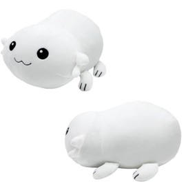 OUKEYI Cute Moopsy Plush Toy,Moopsy Plush，Axolotl Stuffed Animal Plushies Birthday Christmas Stocking Stuffers White salamander plush toyChoice for Boys Girls（25cm）