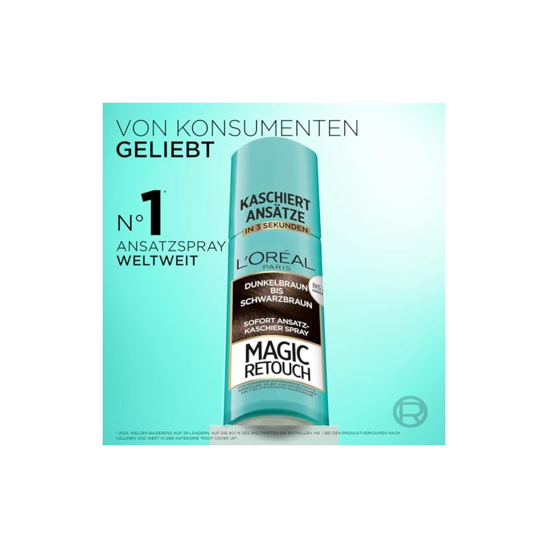 Magic Retouch Ansatz-Kaschierspray Braun bis Mittelbraun