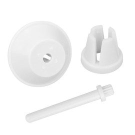 lasuroa 3-Piece Thread Reel Pen Cap Set for Singer Sewing Machines, Plastic Replacement Thread Reel Caps and Auxiliary Thread Reel Pen for Singer 2263 3116 3323 4423 4452 8280 (White)