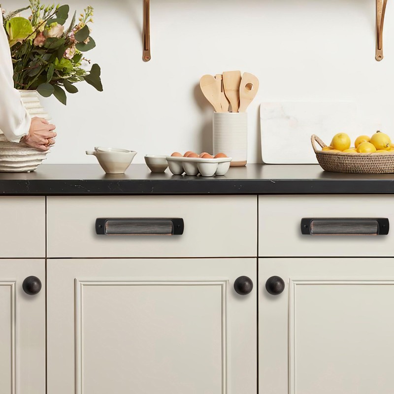 khtumeware 10 Pack 3" Drawer Pulls Oil Rubbed Bronze Cabinet