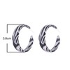 Aneneiceera Zebra Print Drop Earrings Speckled Open Hoop Dangle Stud