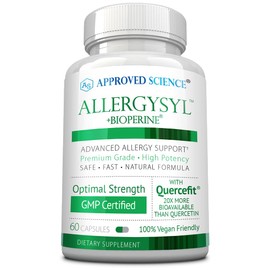 Approved Science Allergysyl - Lower Intensity of Seasonal Allergies, Boost Immunity, Rich in Antioxidants - Vegan Friendly - 60 Capsules - Made in USA