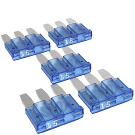 AUPROTEC Micro 3 Car Fuses Blade Fuses MikrOTO III 5A - 15A Selection: 15A Amps Blue Pack of 5