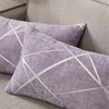 GIGIZAZA Decorative Throw Pillow Covers 20 x 20,Voilet Purple Sofa