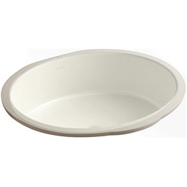 Kohler 2881-96 Vitreous china undermount oval Bathroom Sink, 20.88 x 17.88 x 8.44 inches, Biscuit