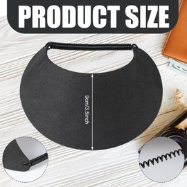 Vabean 3 Pcs Sun Visors for Women Solid String Sun Hat Fabric Foam Adjustable Soft Womens Golf Tennis Visor(Black, White, Navy Blue)