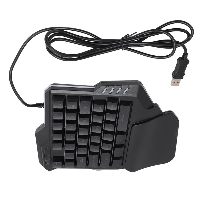 One Handed Gaming Keyboard 35 Keys Portable Gaming Keypad Backlight