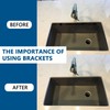 4 Piece Under Counter Sink Bracket,undermount Sink Support,Sink Support Brackets,Kitchen