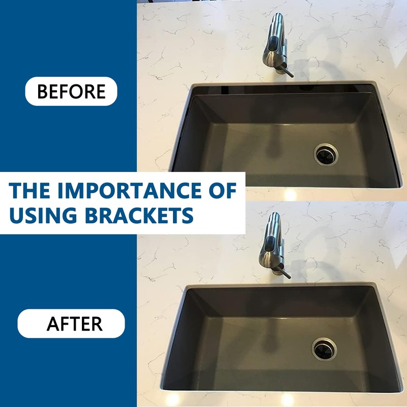 4 Piece Under Counter Sink Bracket,undermount Sink Support,Sink Support Brackets,Kitchen