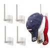 Perfect Curve Adhesive Hooks for Hat Storage (4-Pack), Multi-Purpose Organizer,