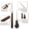 2 Pieces Solid Wood Handle Drillable Awl Craft Cloth Professional