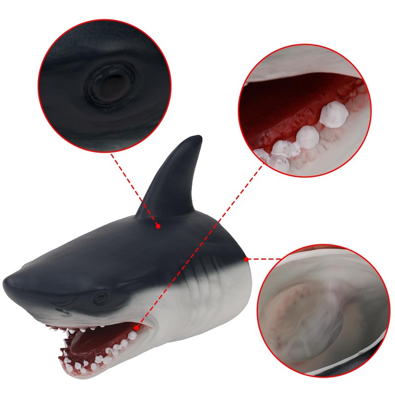 Andux Animal Hand Puppet Realistic Soft Rubber Interactive Role Play