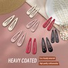 YIERSO Metal Snap Hair Clips, No Slip Hair Clips for
