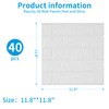 Umedol 40 PCS 3D Wall Panels Peel and Stick Faux