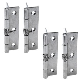 Tighall Spring Hinge Self Closing 4 Inch Length Stainless Steel, Loaded Hinges for Cabinets and Doors - 4pcs