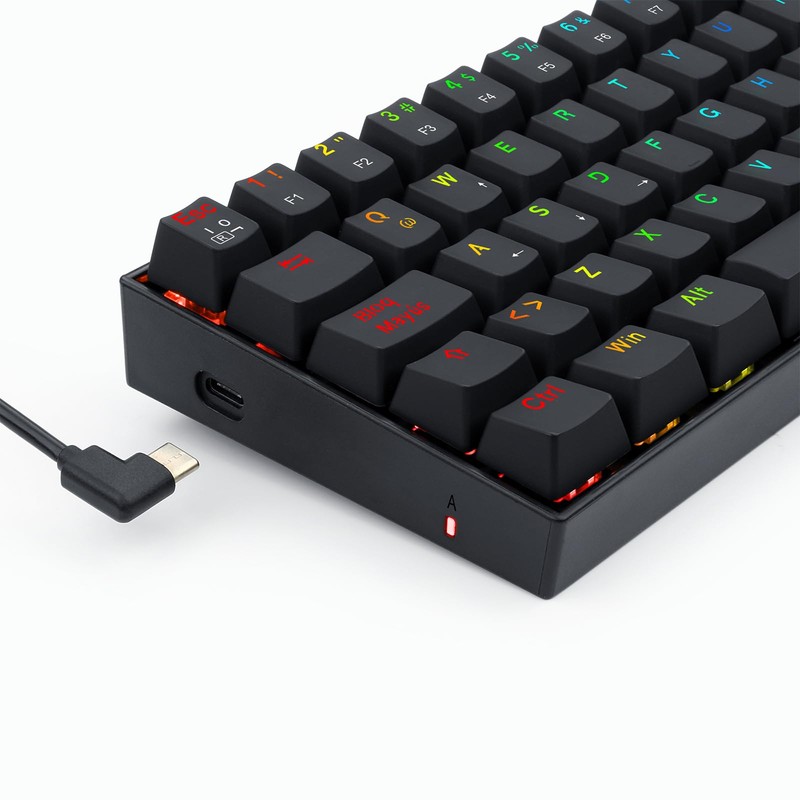 Redragon - Dragonborn Teclado Mecánico Gaming Switch Marrón RGB Negro