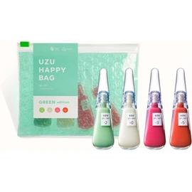 UZU BY FLOWFUSHI HAPPY BAG GREEN EDITION UZU Lip Series Luxury - 4 piece Set