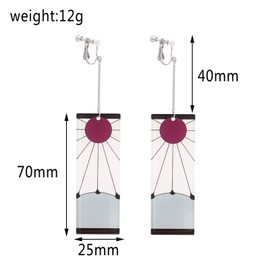 XHBTS 3 Pairs Anime Clip- on Earrings - Anime Cosplay Accessories For Womens, Metal, metal