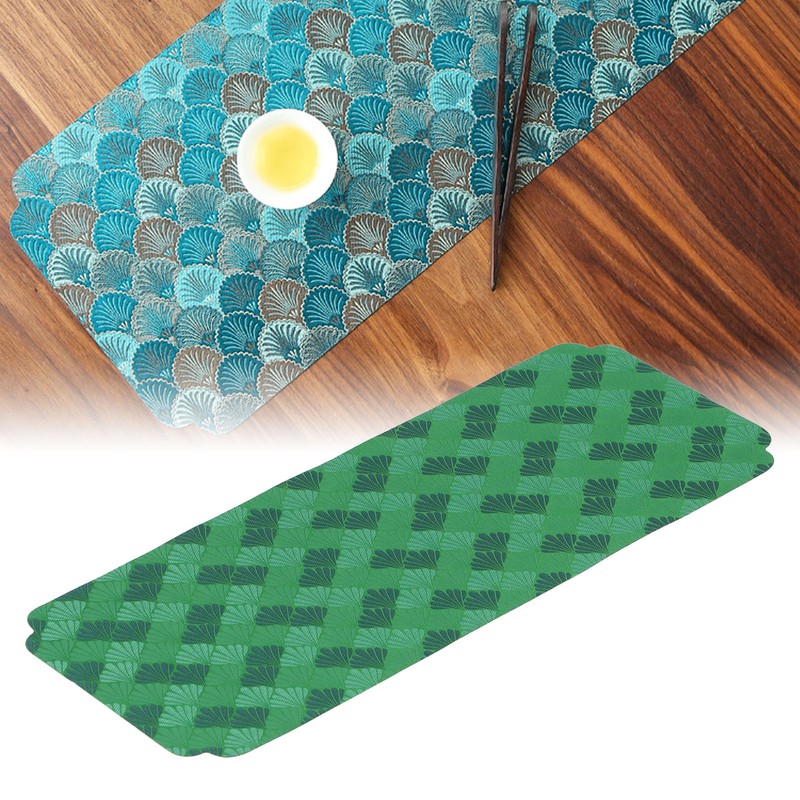 Cup Placemats Chinese Style Knitted Embroidery Tea Set Place Mats