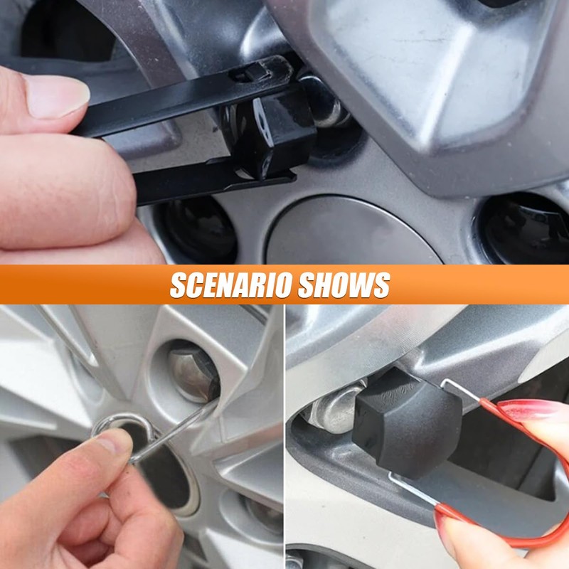 3PCS Car Wheel Lug Cap Removal Tool Set, Universal Car