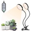 LUYIMIN Full Spectrum Clip Plant Growing Lamp, LED Grow Light for Indoor Plants, 5-Level Dimmable, Sunlight Grow Lamp Auto On Off Timing with Auto Timer 4/8/12H