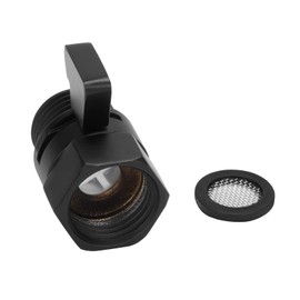 GOVALVE Shower Shut Off Valve G1/2" Standard Connection Brass Water Flow Control Valve with Filter Gasket for Shower Head Water Volume Adjust (Matte Black)