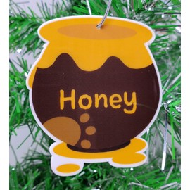 Bee Ornament - Bumble Bee Christmas Ornament Set with Honey Comb, Beehive, Honey Pot and More (B34)