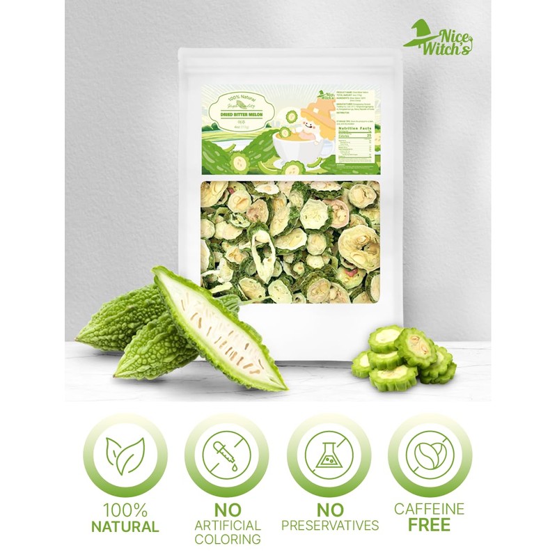 NICE WITCH'S 100% Natural Dried Bitter Melon 4oz (113g) -