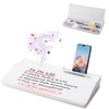 Small Glass Desktop Whiteboard Dry-Erase-Board - Computer Keyboard Stand White