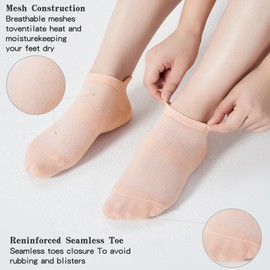 Varietyou Ankle Socks Women's and Mens - 6/10 Pairs Low Cut Tab & No Show Athletics Running Socks