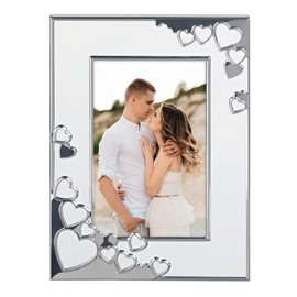 Hama Picture Frame 10 x 15 cm (Portrait Frame, Portrait Format, Landscape Format, for Hanging, Standing, Hanging Device, Stand, Picture Size 10 x 15 cm), White