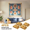 TKGKHK Tapestry Hanger, 4pcs Quilt Hangers for Wall for Display,