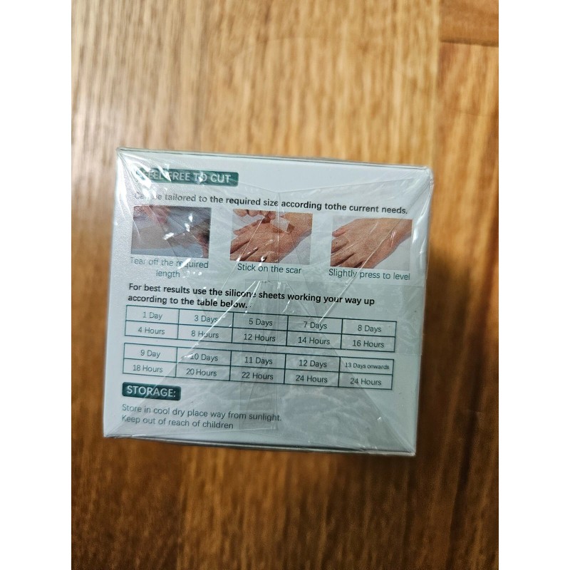 Pumkot Silicone Scar Tape Roll 1.6"x120" Surgical Scars Keloid Burn