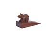 Door Stopper Wooden Handcarved Wedge Door Stop Decorative (Mouse Shape)