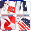 Yi-gog American Flag Coveralls for Unisex Bib Overalls Festival Jumpsuits